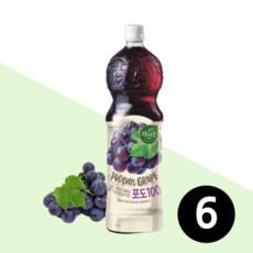 자연은 포도주스 대용량 1.5L 6개입