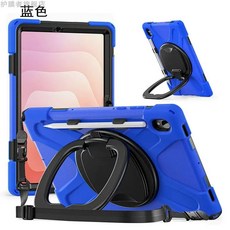 탭 s 울트라 어깨끈 거치대 그립 회전 케이스 스트랩, 1개, D. 블루+어깨끈