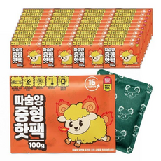 따숩양 오래가는 중형 100g 핫팩 손난로 포켓용 군용, 40개