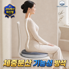 시트컴 도넛방석 메모리폼 꼬리뼈 방석 엉덩이, 1개, 그레이