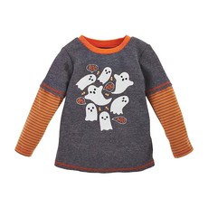 Mud Pie 남아용 유령 할로윈 유아 티셔츠 고스트.