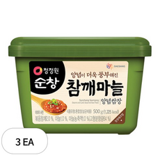 대상 청정원 순창 참깨마늘 양념쌈장, 3개, 500g