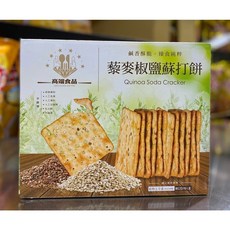 高端食品 藜麥椒鹽蘇打餅, 80g, 10個