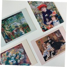 장식 명화 소품 공간 엽서 인상파 화가 세트 작품 다섯장 감성 포스트 카드, 상세페이지 참조, 르누아르