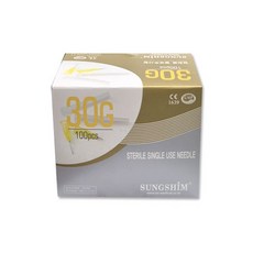 성심메디케어 일회용 멸균 주사침 30G 13mm 100ps 병원 의료용 니들 개별포장 피부과 여드름 성장 바늘, 1개 1개