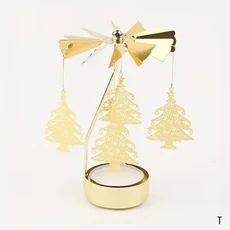 촛대 캔들홀더 양초 인센스홀더 청동 크리스마스 인테리어 엔틱 대림절 1개 금속 회전 캔들 홀더 크리스마