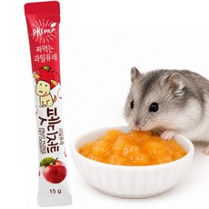 포켄스 과일퓨레 햄스터 간식 펫디저트 사과, 15g, 1개