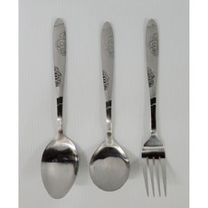 美食家 不鏽鋼 大圓匙 大尖匙 大餐叉 湯匙 叉子, 詳見包裝, 詳見包裝, 美食家不鏽鋼大圓匙 6入