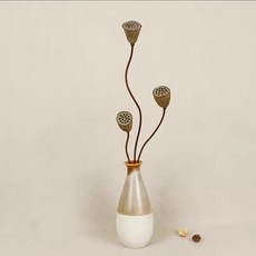 天然蓮蓬插花荷花幹花真花裝飾擺件禪意佛係花束客廳家居裝飾擺設, 1個, 10號花束（不含瓶）