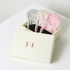 닥스 5081K [25][여성양말]면혼방 솔리드 페이크삭스 3족세트