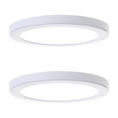 장수램프 LED 엣지 원형 현관 계단 매입 직부등 20W 2p, 전구색(노란빛색상), 1개
