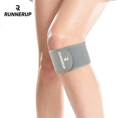 러너업 슬개건 초밀착 무릎보호대, 그레이, 1개