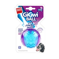 리브숨 강아지 장난감 실리콘 잡기놀이 튼튼한 공, 퍼플