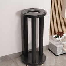 거치대 오디오 스피커 이중 인테리어 브래킷 선반, 유리 3세대 블랙, 68cm