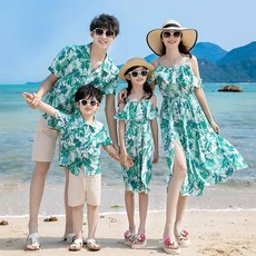 휴양지 커플룩 동남아 해외여행 신혼 커플시밀러룩 가을 셔츠 페이즐리 봄 빅사이즈 하와이안