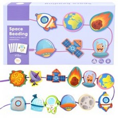 교구 wd2136b 실꿰기 오즈토이 우주 블록 목제 원목 81055pc 1(pc), 1개