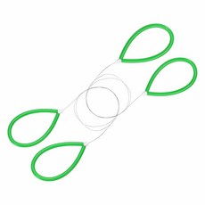 HARFINGTON 도자기 와이어 도구 2피스 59.9cm23.6인치 표준 클레이 와이어 커터 커팅 도자기 도구 고무 손잡이 포함 도자기 휠 아티스트 클레이 커팅 조각 치즈, 2, 초록색