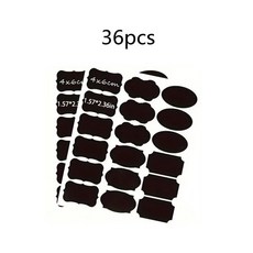 조미료 라벨 스티커 재사용 가능 자가 접착 양념통 구분표 주방 정리용 이름표 108매, 36PCS