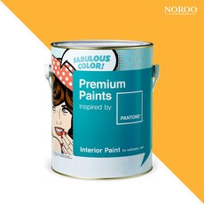 노루페인트 팬톤 내부용 실내 벽면 무광 페인트 4L, 14-0955 Citrus, 1개