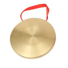 꽹과리 깽가리 전통 국악 타악기 풍물놀이 징 사물놀이 연습용, 25cm 징 + 징 해머, 1개