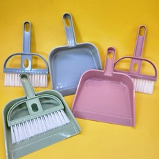 초등빗자루세트 책상쓸기 작은 빗자루 쓰레받이세트, 1개