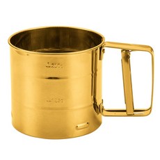 핸드 헬드 밀가루 시프터 스테인레스 스틸 메쉬 체 컵 착빙 설탕 베이크 도구 수제 손으로 압박하는 베이크웨어 세프터, 1개