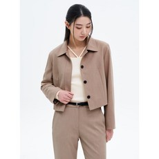 브랜드정품 에잇세컨즈 8SECONDS 베이지 팬츠 셋업 숏 자켓 357314