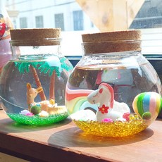HOT 마리모 셋트 기획전 테라리움마리모 키우기, 21_마리모 반원형 유람선 세트, 1개