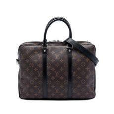 루이 비통 중고 2016 모노그램 마카사르 포르테 도큐먼트 보야주 비즈니스 백