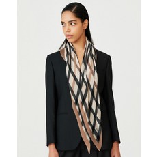 [백화점 정품] 닥스 ACC [선물포장][PLEATS]브라운 체크 미디움 플리츠 스카프 DCSC4F517