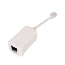 유선 전화용 DSL 필터 모뎀 폰 어댑터 RJ11 스플리터 수-암 ADSL 케이블 간섭용 정적 소음 차단기 인라인 팩스 응답 기계 라인 스플리터용 157444, 유선 전화용 DSL 필터 모뎀 폰 어댑터 RJ11 스플