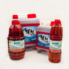 [강경장수젓갈] 강경전통맛깔젓 멸치액젓 0.9L/1.8L/5kg/10kg, 900ml, 2개
