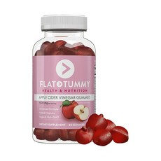 FLAT TUMMY 蘋果醋軟糖 1000mg, 60顆, 1罐