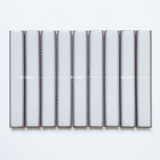 세라믹 타일 욕실 벽면 바 인테리어용 개성 타일, 1개, 10_화이트광택가마변색(움푹들어간면)