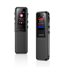 신클퍼 고화질 초소형녹음기 고성능 녹음기 24시간 연속 녹음 노이즈 감소 휴대용 MP3, 32GB, 블랙