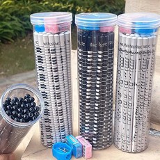 피아노 건반 음악 기호 HB 연필 72개, 화이트 피아노 모델 HB 72개