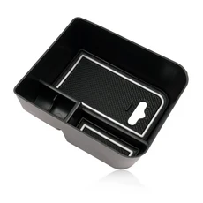 RUIYA 자동차 팔걸이 상자 보관 -2025 Seat Ibiza Typ Arona SUV 중앙 제어 컨테이너 인테리어 액세서리, 02 하얀색