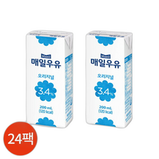 매일 멸균우유 묶음, 200ml, 1개