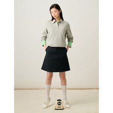 매장정품 빈폴 BEANPOLE LADIES A라인 치노 스커트 - 네이비 250329