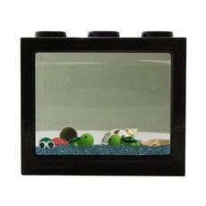 세남자바스켓 심플 바다 DIY 세트-국산 마리모(중), 검은색 블럭, 파란색 자갈, 1개