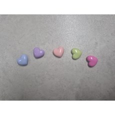 냉장고 현관문 미니 하트 자석 5p, 파스텔