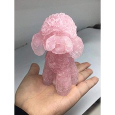 애완돌 반려돌 푸들 펫돌 반려석 애완석 돌멩이 키우기, 핑크 수정, 1개