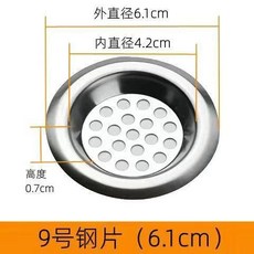 不鏽鋼 地漏過濾網 毛髮防堵塞 水槽洗衣池過濾器, 升級不鏽鋼4.2內徑超大孔