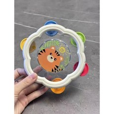 2 크기 아기 악기 드럼 몬테소리 장난감 6 12 개월 유아를위한 딸랑이 대화 형 음악 교육 어린이 210392, rabbit small size