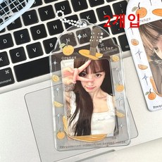 사원증케이스 학생증케이스 사원증신분증학생증 사원증목걸이 네임카드 사원증 캐릭터명찰목걸이 교통카드목걸이 명찰케이스 출입증케이스 카드케이스목걸이 카드지갑 카드케이스 케이스 맥세이프카드, 2개, 귤 기타 [투명]