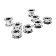 1pc3pcs5pcs 8Teth GT2 아이들러 풀리 보어345101215mm 베어링 벨트 너비610mm 3D 프린터 부품 동기식 휠 2GT 타이밍 풀리보어 9mm 톱니 없음, Bore 9mm No Teeth, 5PCS_10MM