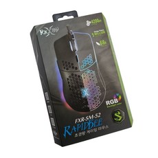 폭스레이 유선 게이밍 마우스 SM - 52 RGB 타공마우스 did3880sn
