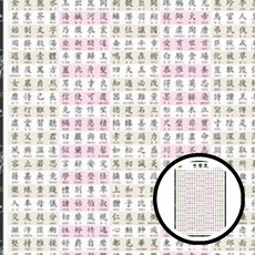 학습벽보 천자문 520mmx765mm dda+96731ST