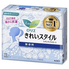 Kao 花王 Laurier Kirei Style護墊, 1包, 72片, 14cm