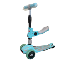 兒童三輪滑板車，多色可選，座椅可調，輕巧易操作，安全穩定, 藍色, 1個